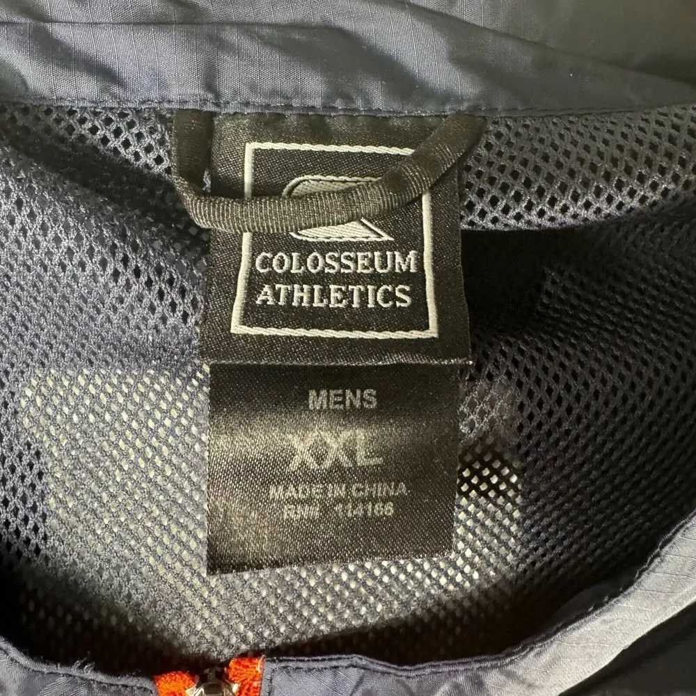 Auburn University Windbreaker Raincoat  Jacket XXL  Colosseum Athletics Packable